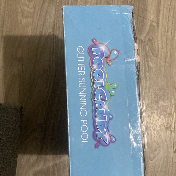 New  in box  pool candy swimming pool with silver glitter 60in x 15in height - Picture 2 of 3